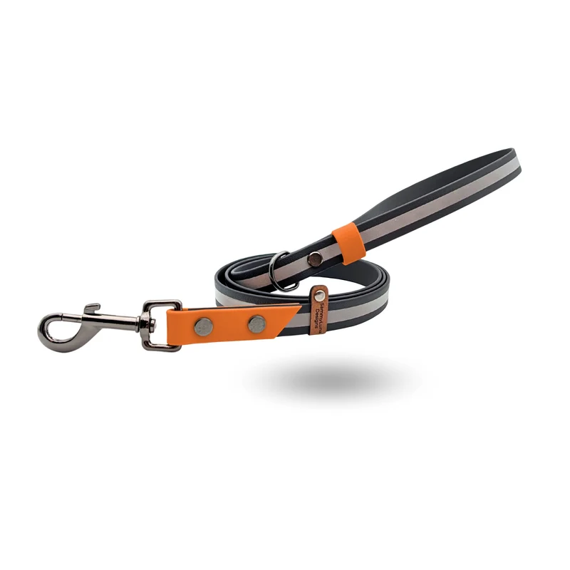 Reflektierende Hundeleine | mit BioThane® | Burnt Orange