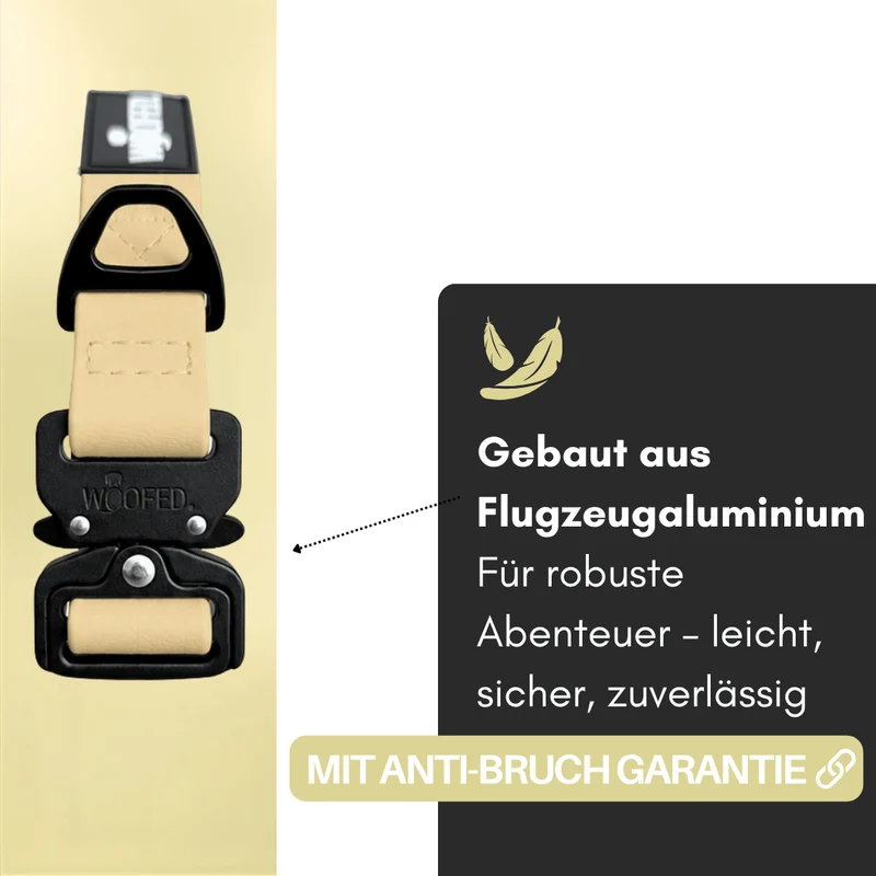 Halsband WOOFLEX® Tactical verstellbar ohne Griff Lemon Grass