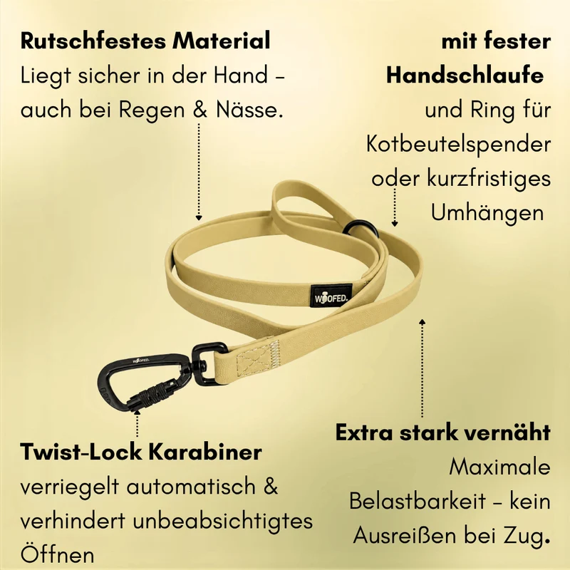 Führleine WOOFLEX® Pro Handschlaufe Lemon Grass