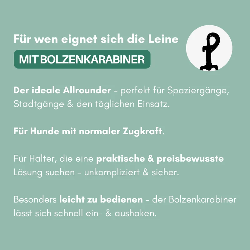 Führleine WOOFLEX® Classic verstellbar Jade Green