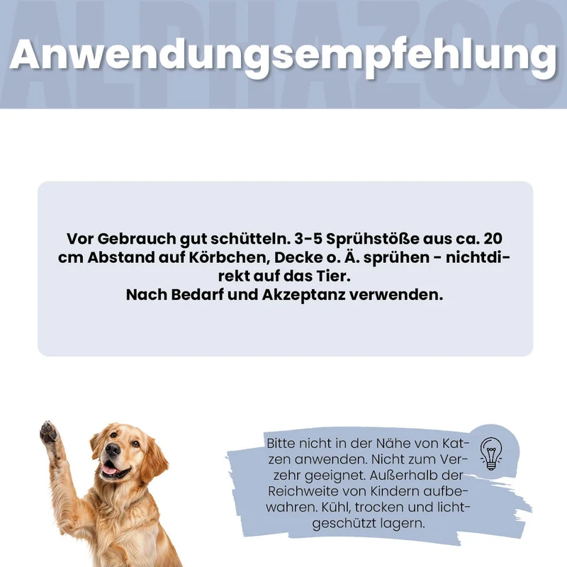 Seelenruhe Körbchenspray für Hunde