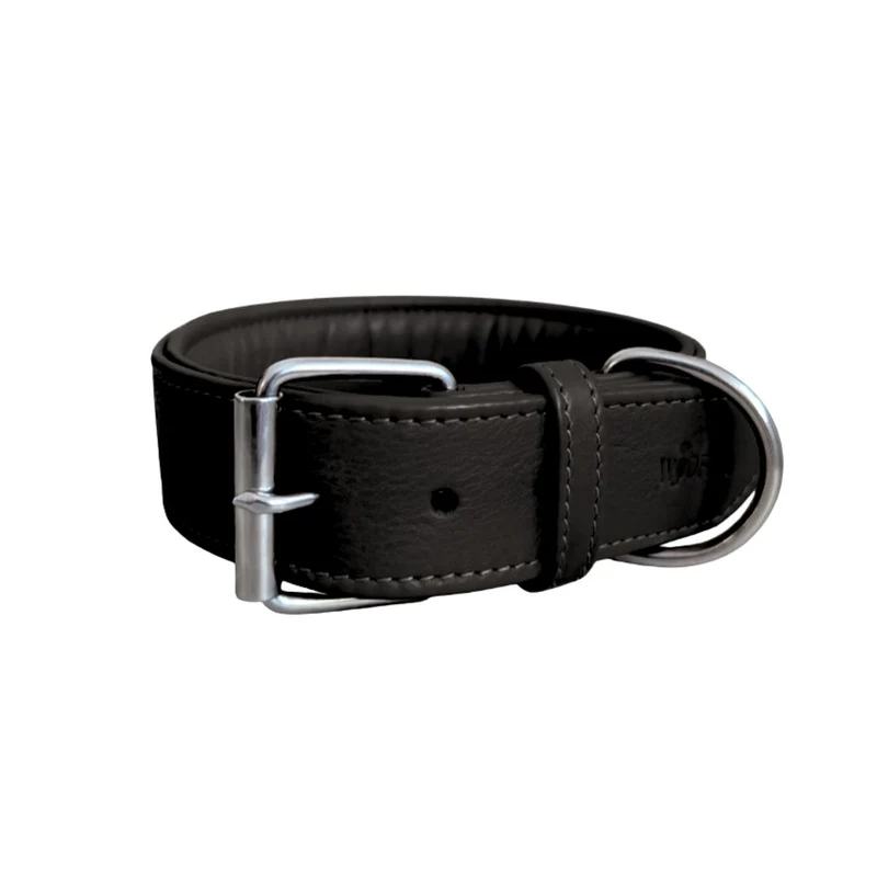 Lederhalsband Classic Soft – Black