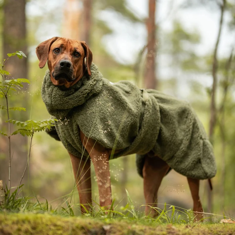 Hundepullover Sherpa Olive