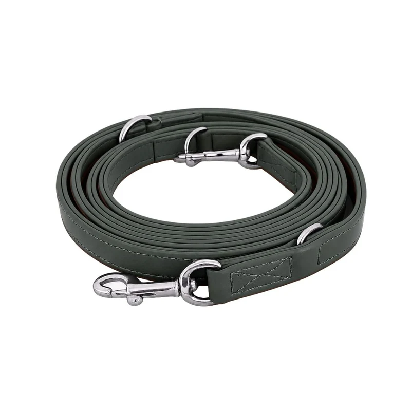 Leder Führleine Classic Soft – Moss Green