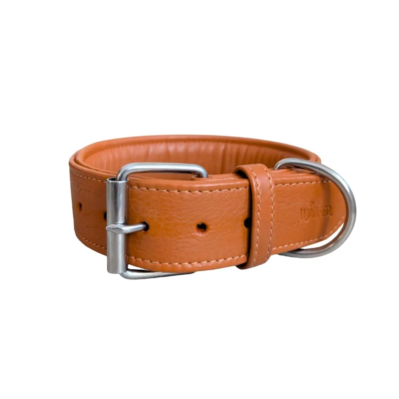 Lederhalsband Classic Soft – Cognac