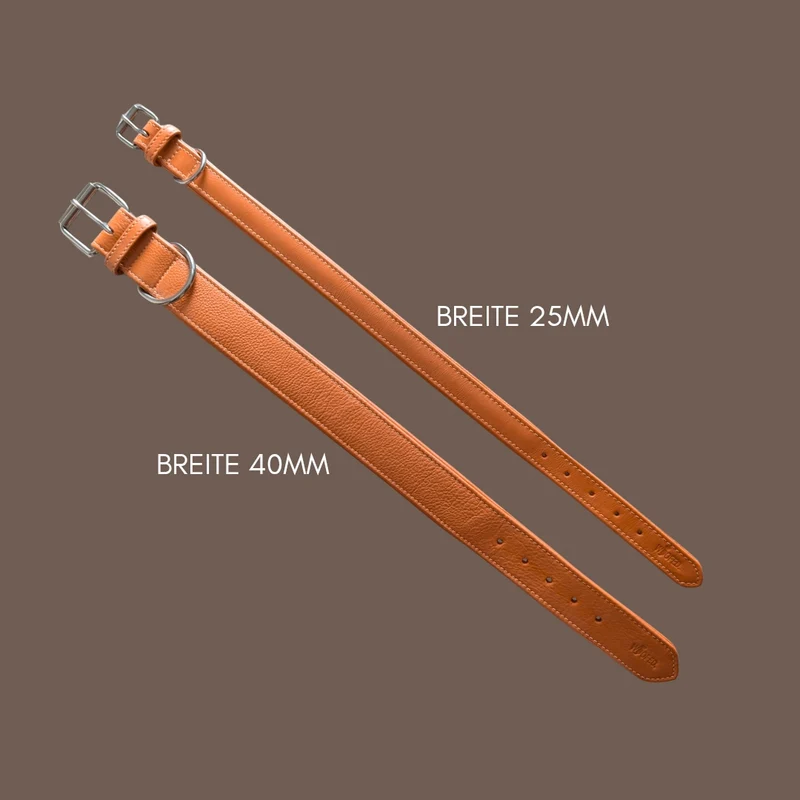 Lederhalsband Classic Soft – Cognac