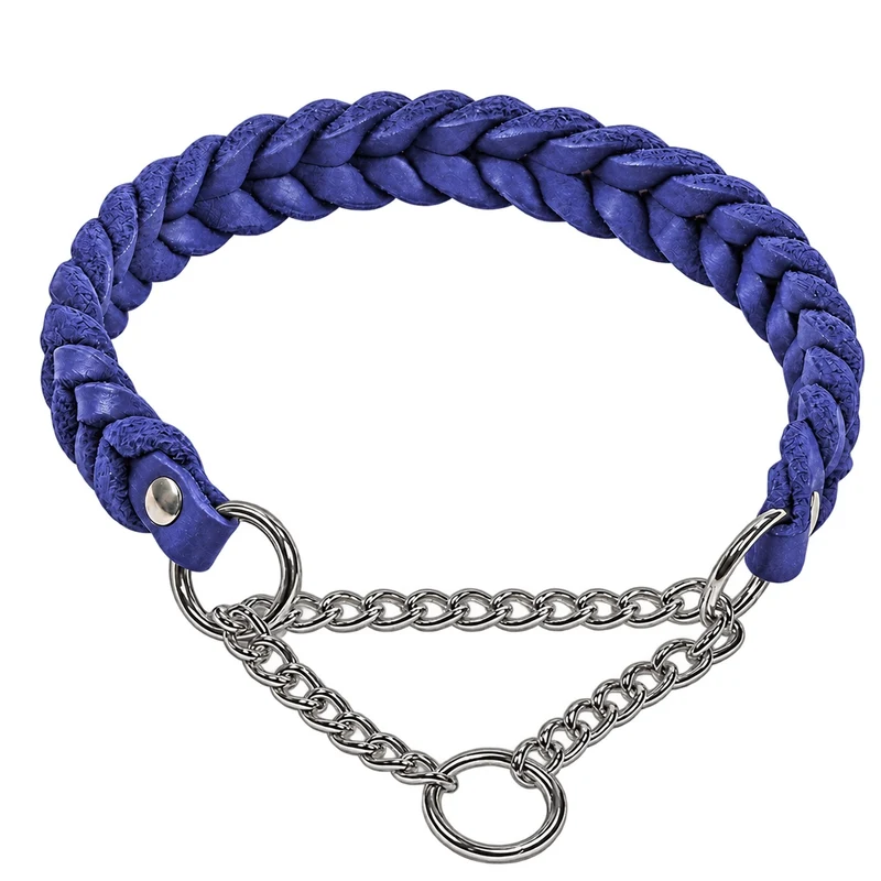 Bellepet Fettleder-Halsband „Braidy“ geflochten – Kette