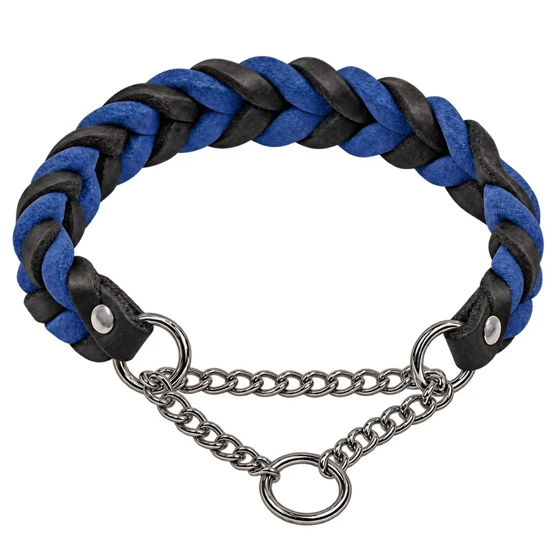 Bellepet Fettleder-Halsband „Braidy bicolor“ geflochten – Kette