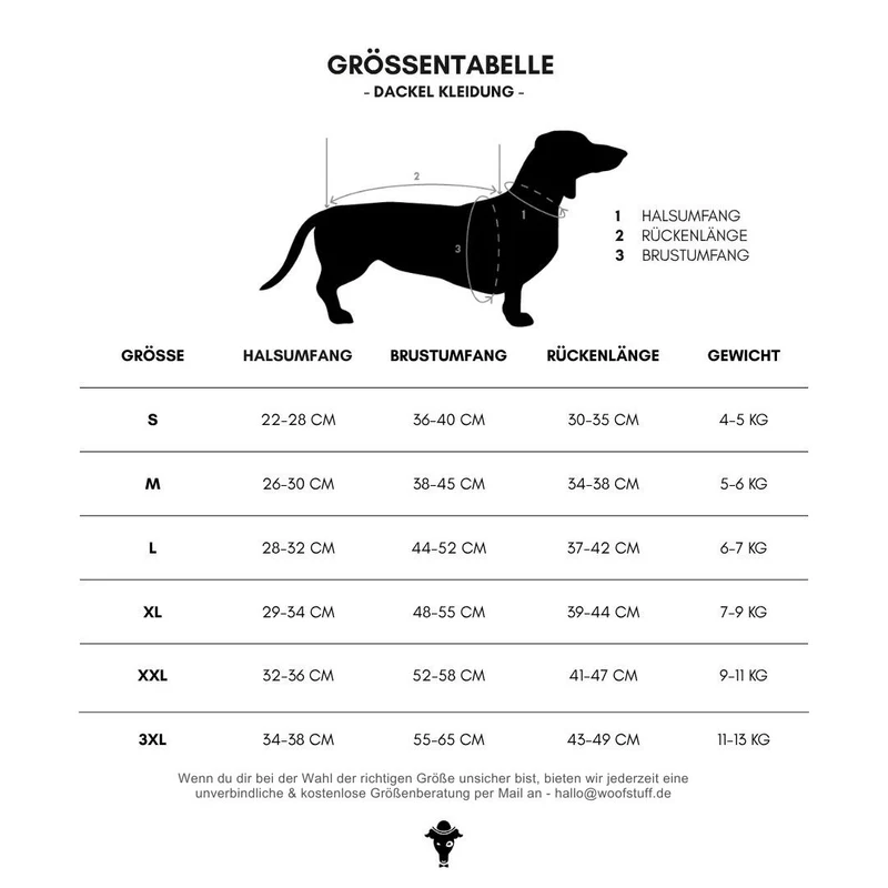 Fleece Overall für Dackel Leo