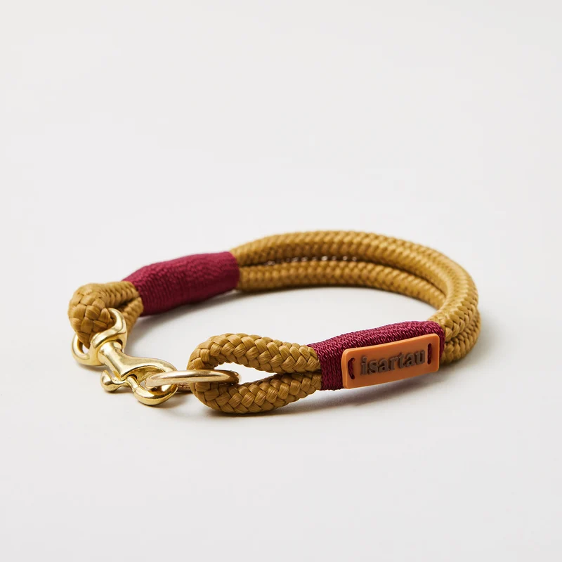 Festes Halsband Sweet Toffee BURGUNDER