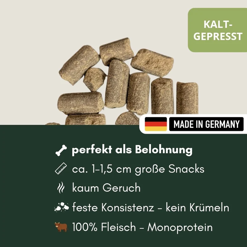 Rinder Naturkraft Snacks, kaltgepresst