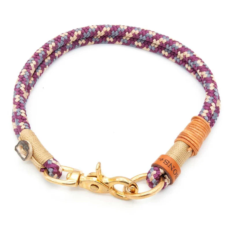 Hundehalsband Tau mit Karabiner - 8mm