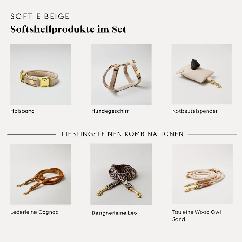 Halsband Softie BEIGE