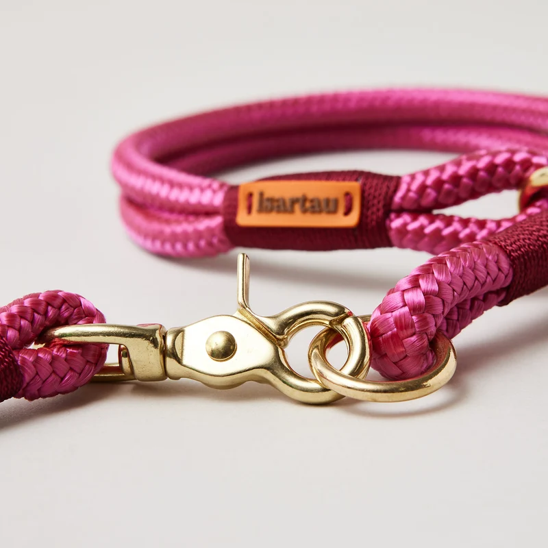 Zugstopp-Halsband Viva Magenta BURGUNDER