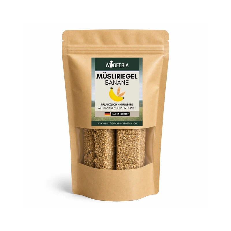 Müsliriegel mit Banane