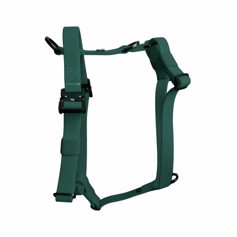 Y-Hundegeschirr WOOFLEX® 4fach-verstellbar mit Griff und Sicherheitsschnallen Hunting Green - wasserfest