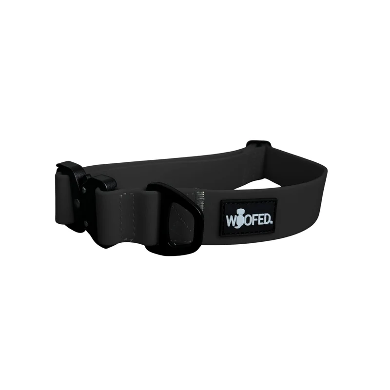 Halsband WOOFLEX® Tactical verstellbar ohne Griff Phantom Black