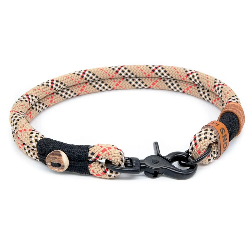 Hundehalsband Tau mit Karabiner – 10mm