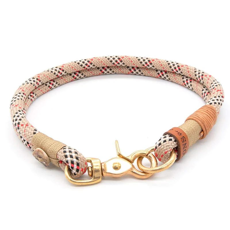 Hundehalsband Tau mit Karabiner – 10mm