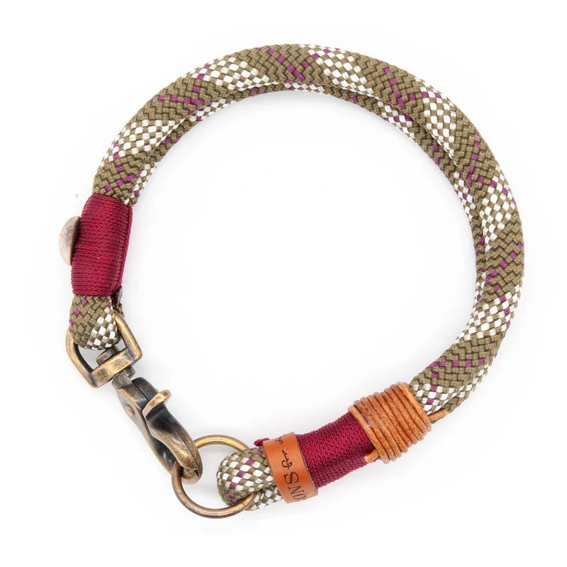 Hundehalsband Tau mit Karabiner – 10mm
