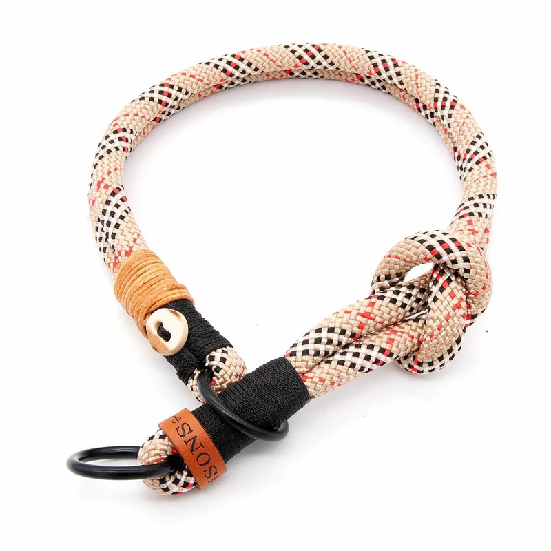 Hundehalsband Tau mit Zugstopp – 10mm