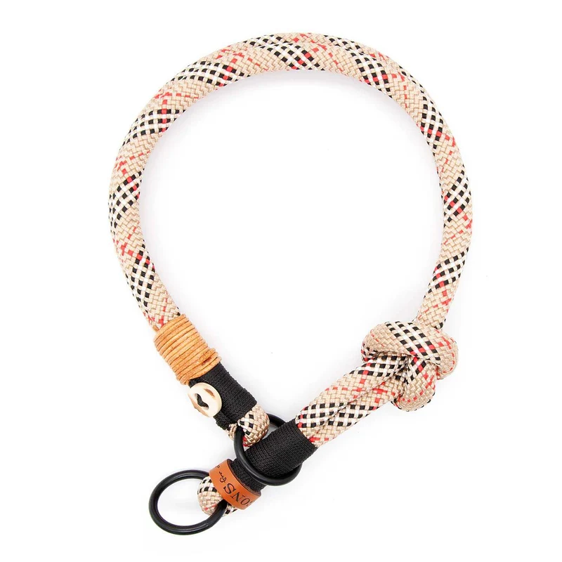 Hundehalsband Tau mit Zugstopp – 10mm