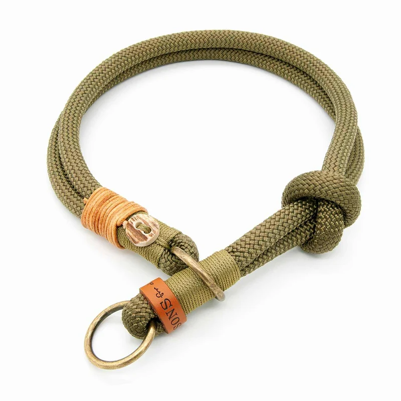 Hundehalsband Tau mit Zugstopp – 10mm