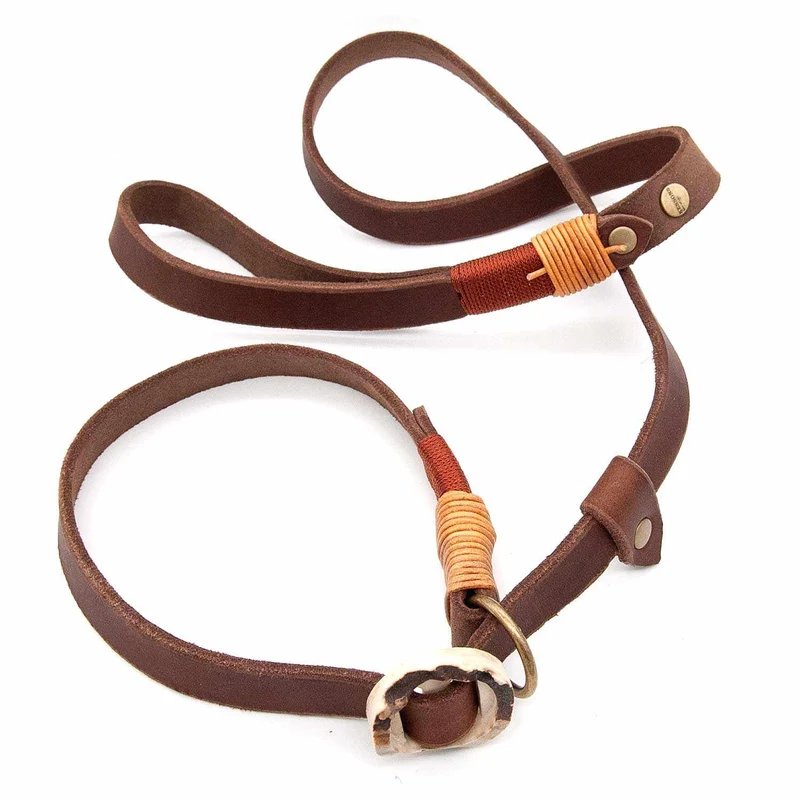 Retrieverleine Leder