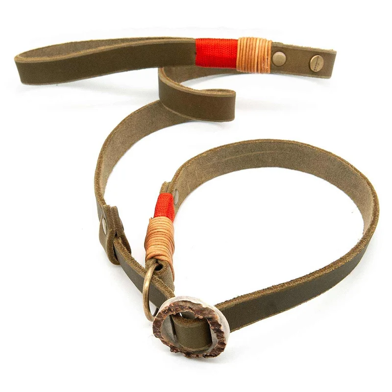 Retrieverleine Leder