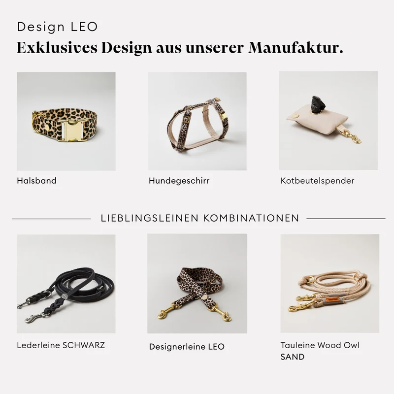 Designerhalsband LEO