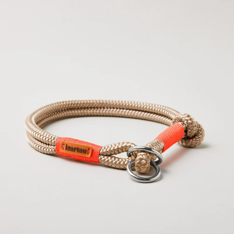 Zugstopp-Halsband Wood Owl NEONORANGE