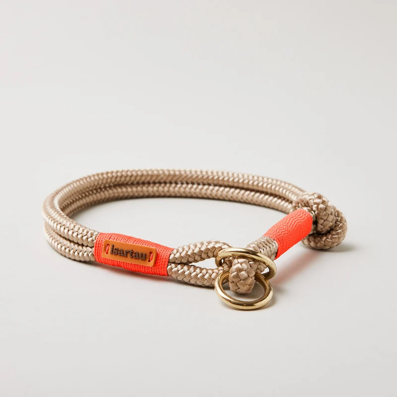 Zugstopp-Halsband Wood Owl NEONORANGE