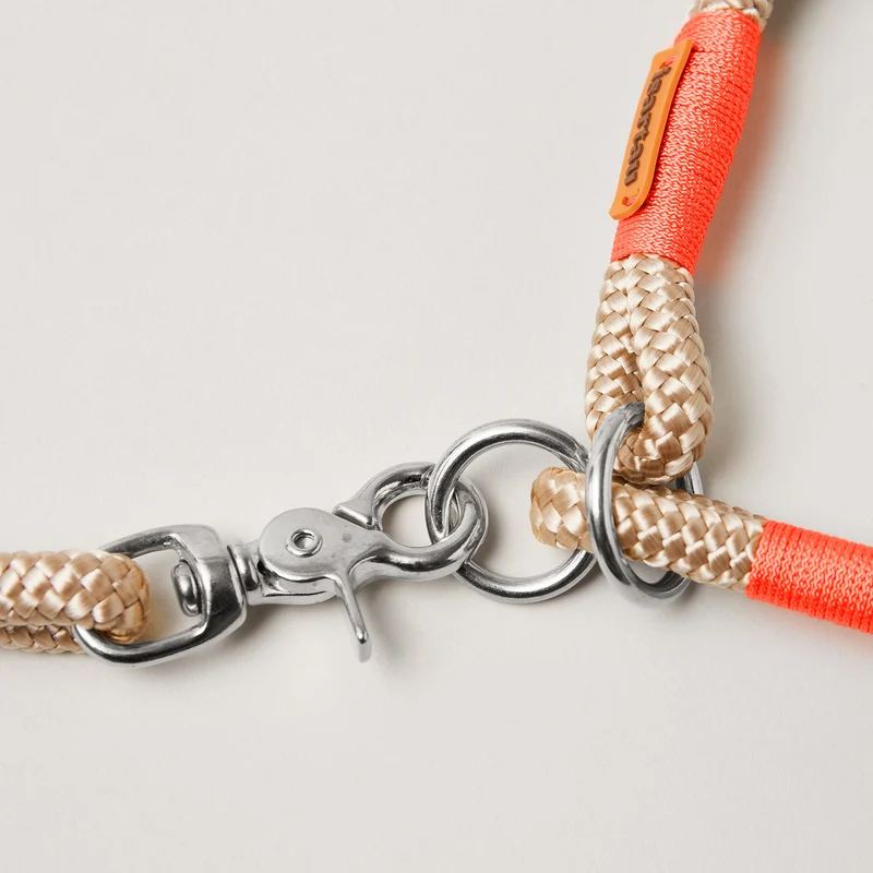Zugstopp-Halsband Wood Owl NEONORANGE