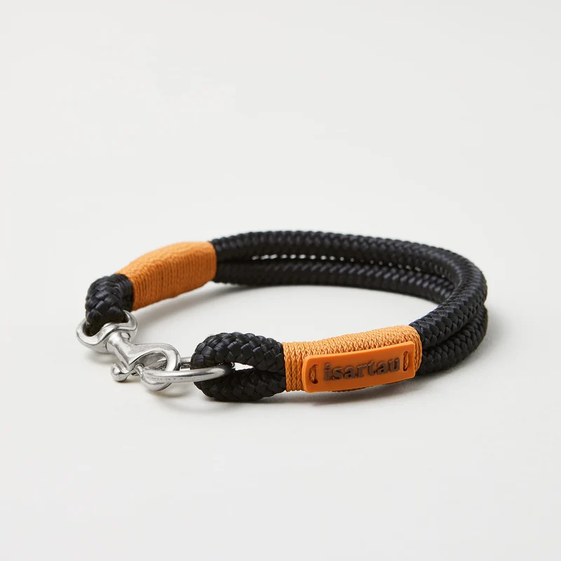 Festes Halsband Black Mamba ROST-ORANGE