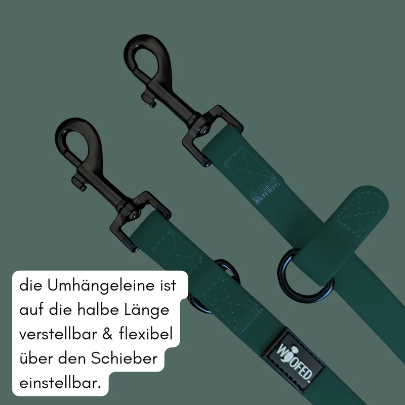 Umhängeleine WOOFLEX® Classic Hunting Green