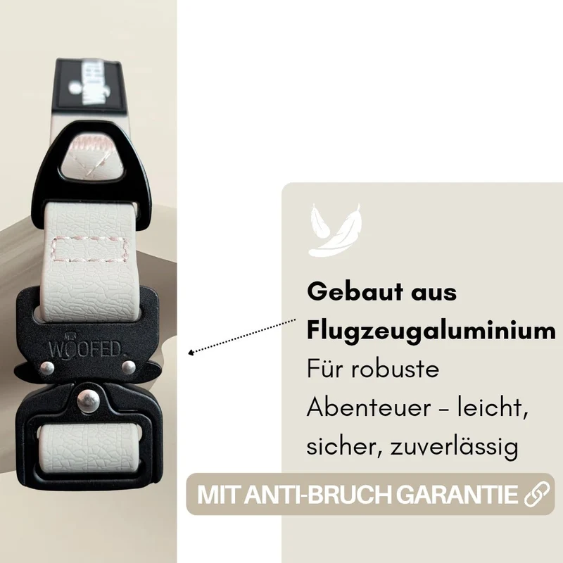 Halsband WOOFLEX® Tactical verstellbar ohne Griff Desert Sand