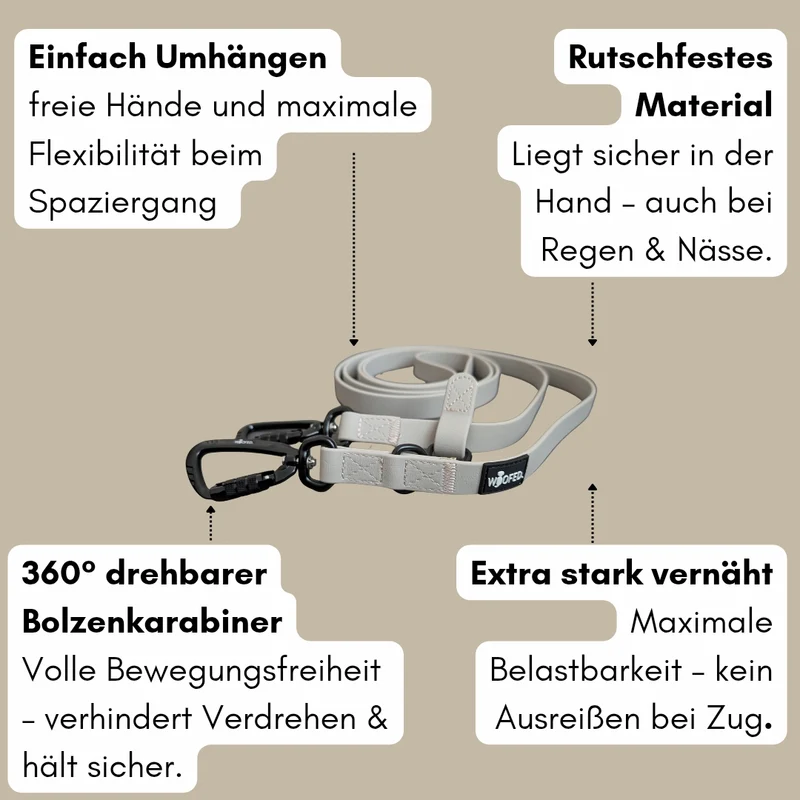Umhängeleine WOOFLEX® Pro Desert Sand