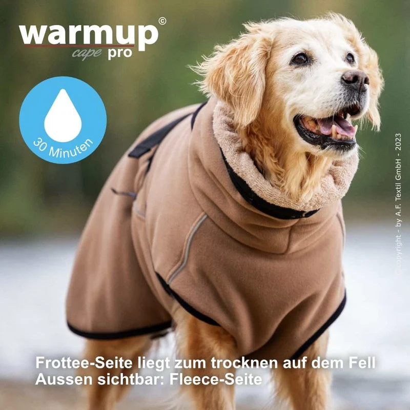 WARMUP CAPE PRO® Wendecape Camel