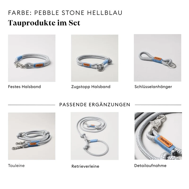 Tauleine Pebble Stone HELLBLAU, 190 cm (Standard)