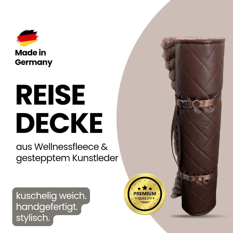 Reisedecke Premium Travel Mocha