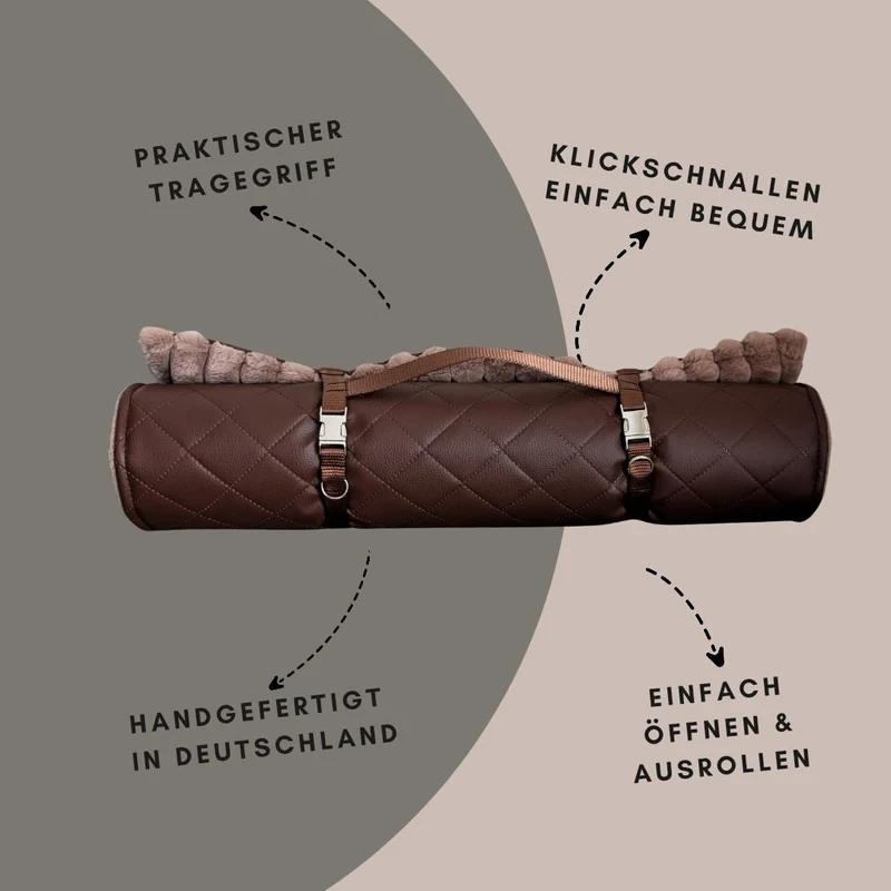 Reisedecke Premium Travel Mocha