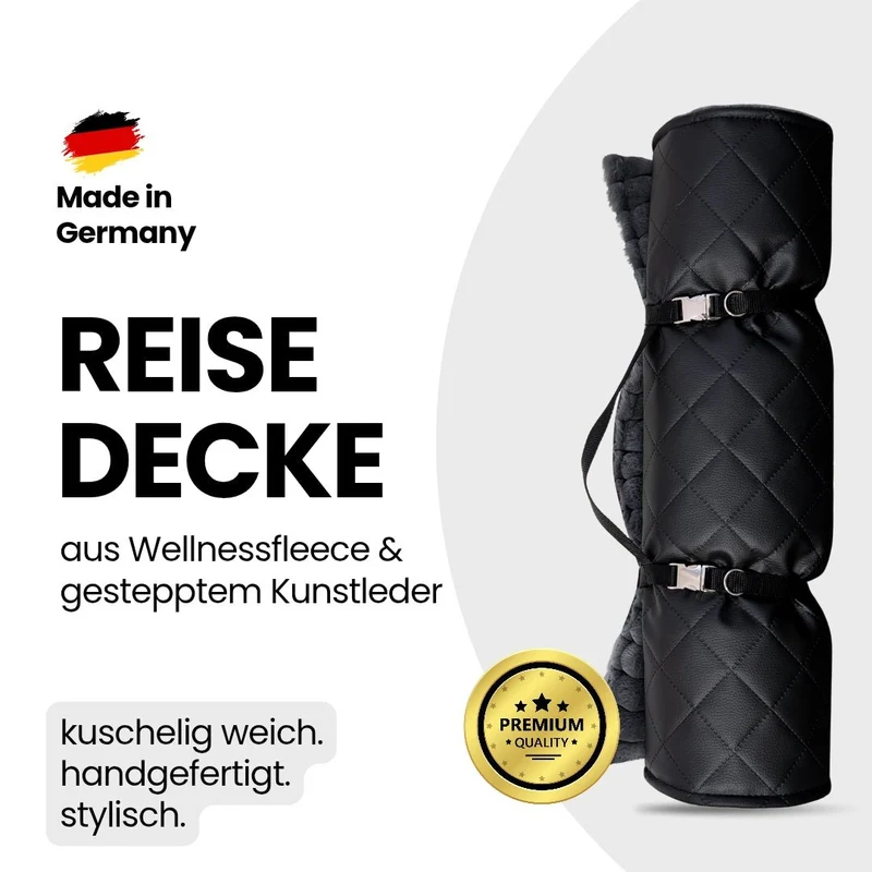 Reisedecke Premium Travel Noir