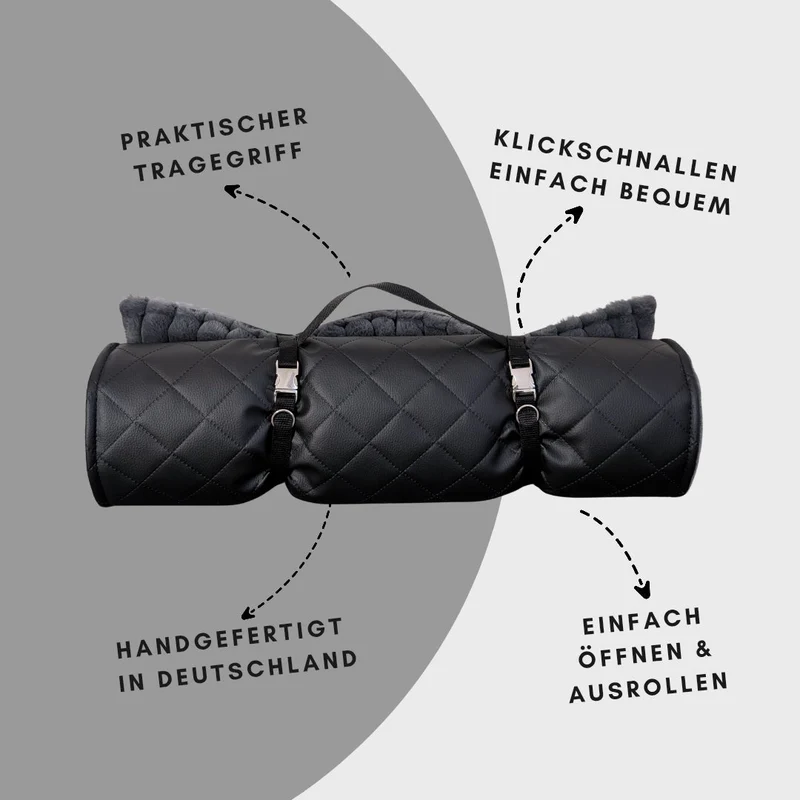 Reisedecke Premium Travel Noir