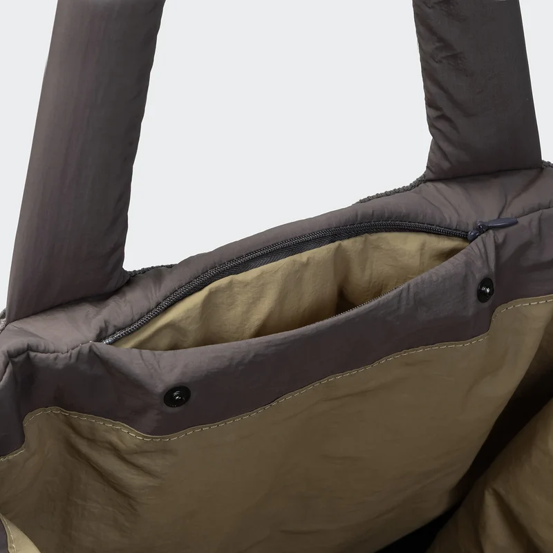 Hundereisebett & Tote Bag AKTIV Puffer Dark Grey/Khaki