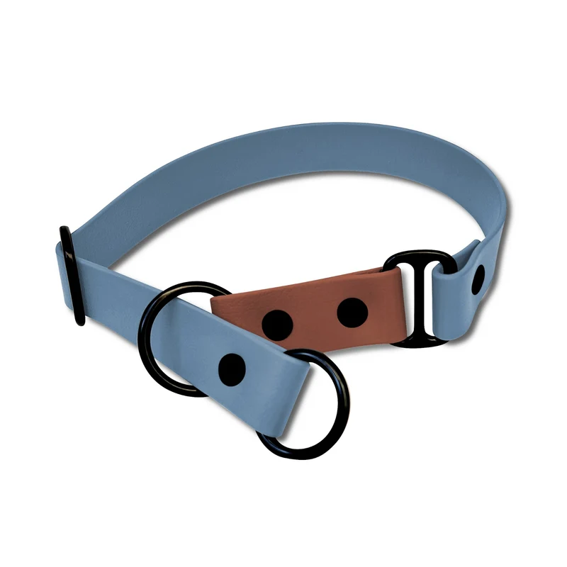 Zugstopp Halsband BioThane® Sports | Petrolblau