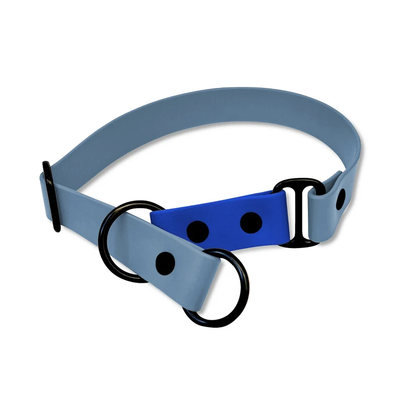 Zugstopp Halsband BioThane® Sports | Petrolblau
