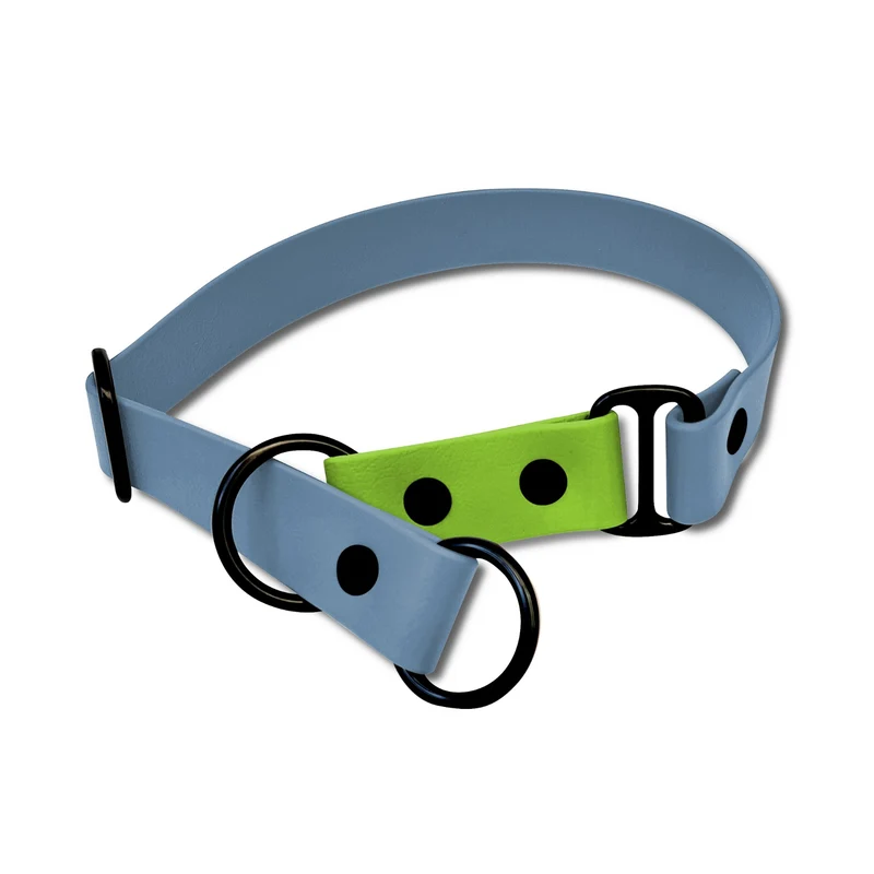 Zugstopp Halsband BioThane® Sports | Petrolblau