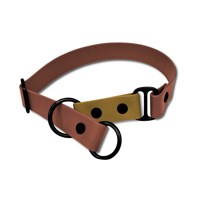 Zugstopp Halsband BioThane® Sports | Rotbraun