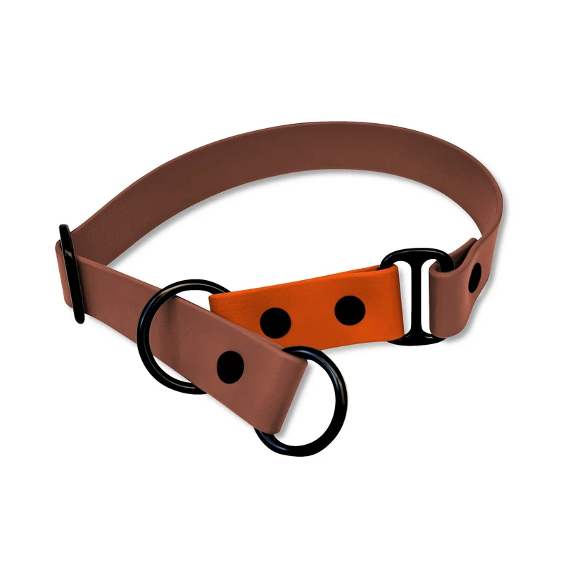 Zugstopp Halsband BioThane® Sports | Rotbraun