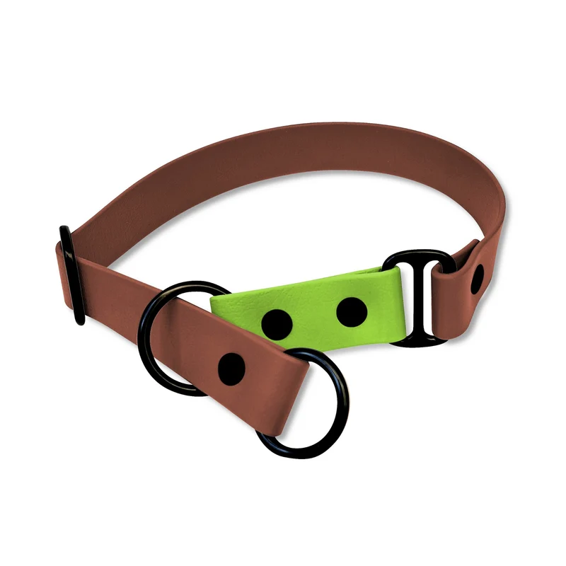 Zugstopp Halsband BioThane® Sports | Rotbraun